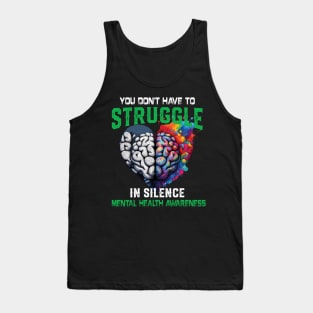 Mental Health Awareness Month Fight Stigma Mental Disease Tank Top